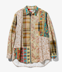 Combo Short Collar Shirt - Madras