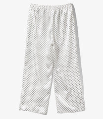 Pin Tuck Flare Pants - Polka Dots Sateen