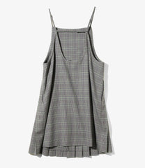 Apron Pleats Dress - Gabardine