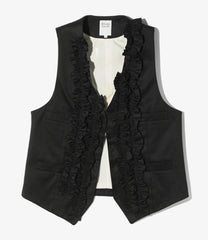 Frill Vest - Chino Cloth