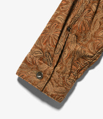 Trucker Jacket - Floral Printed Corduroy