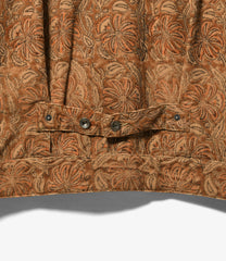 Trucker Jacket - Floral Printed Corduroy