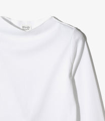 Ribbed Lace Cuff Pullover Tee
