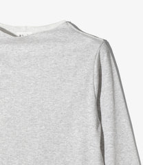 Ribbed Lace Cuff Pullover Tee
