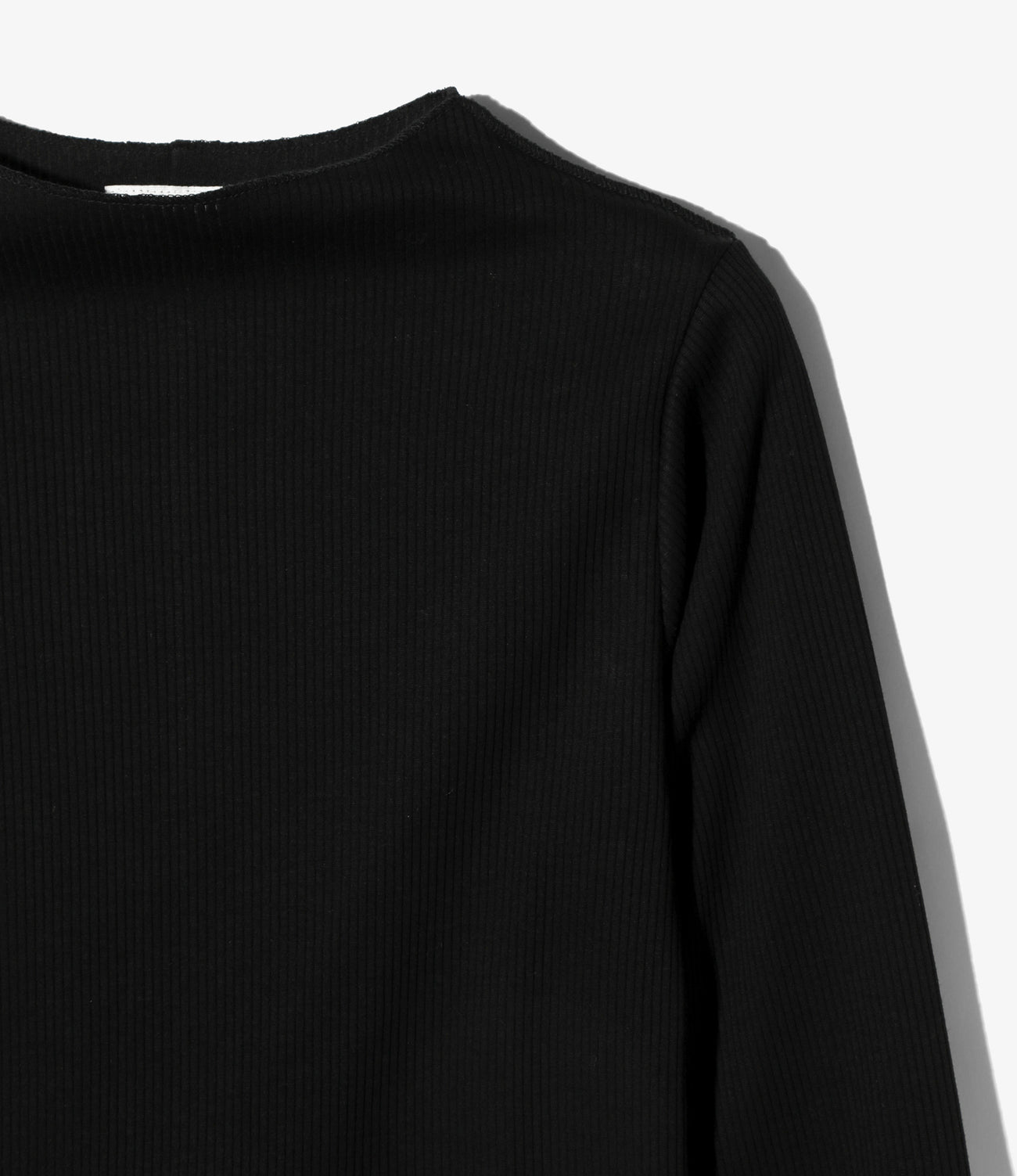 Ribbed Lace Cuff Pullover Tee