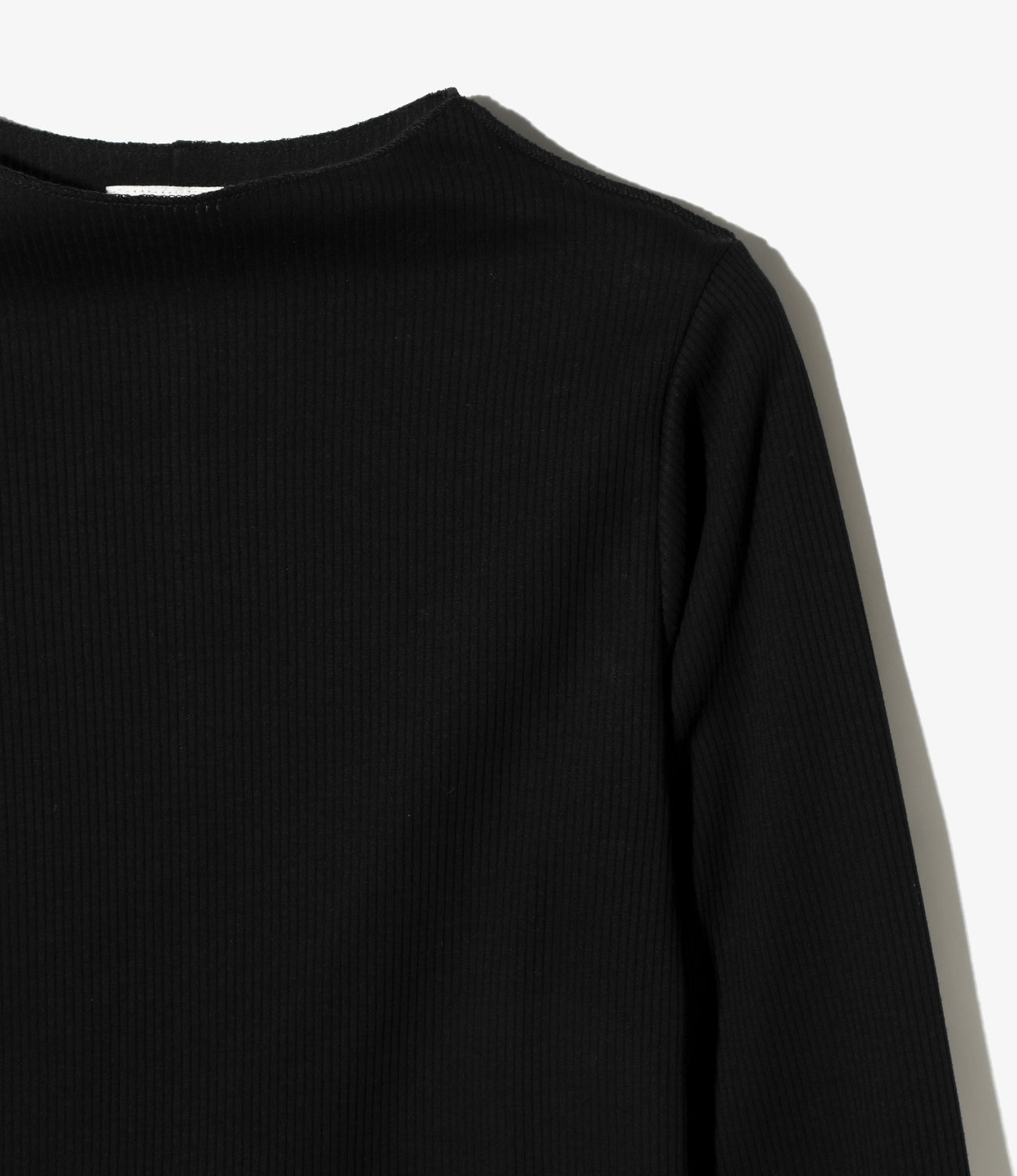 Ribbed Lace Cuff Pullover Tee