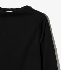 Ribbed Lace Cuff Pullover Tee
