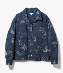 Trucker Jacket - Animal Print Flat Twill – NEPENTHES ONLINE