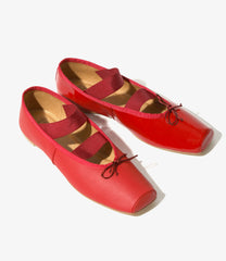 Material Combination Ballet Shoes
