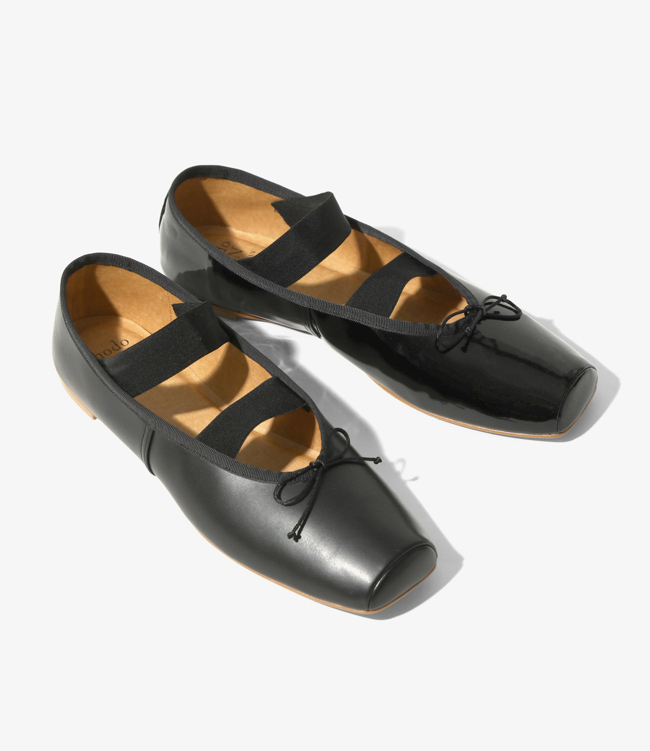 Material Combination Ballet Shoes