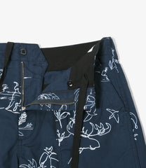 Fatigue Short - Animal Print 6.5oz Flat Twill