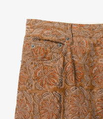 RF Jeans - Floral Printed Corduroy