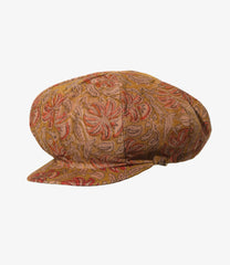 Newsboy Cap- Floral Pt. Corduroy