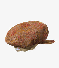 Newsboy Cap- Floral Pt. Corduroy