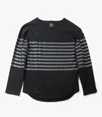 Fisherman Boat Neck Shirt- Snapped Shoulder / Solid
