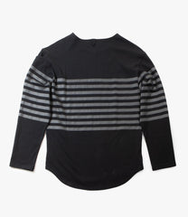 Fisherman Boat Neck Shirt- Snapped Shoulder / Solid