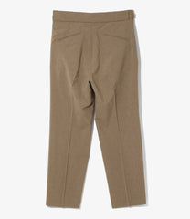 Tucked Side Tab Trouser - Poly Cloth