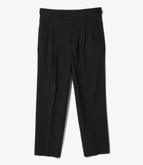 Tucked Side Tab Trouser - Poly Cloth