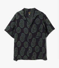 Italian Collar S/S Shirt - R/PE Ring Cut Jq