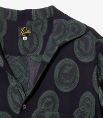 Italian Collar S/S Shirt - R/PE Ring Cut Jq
