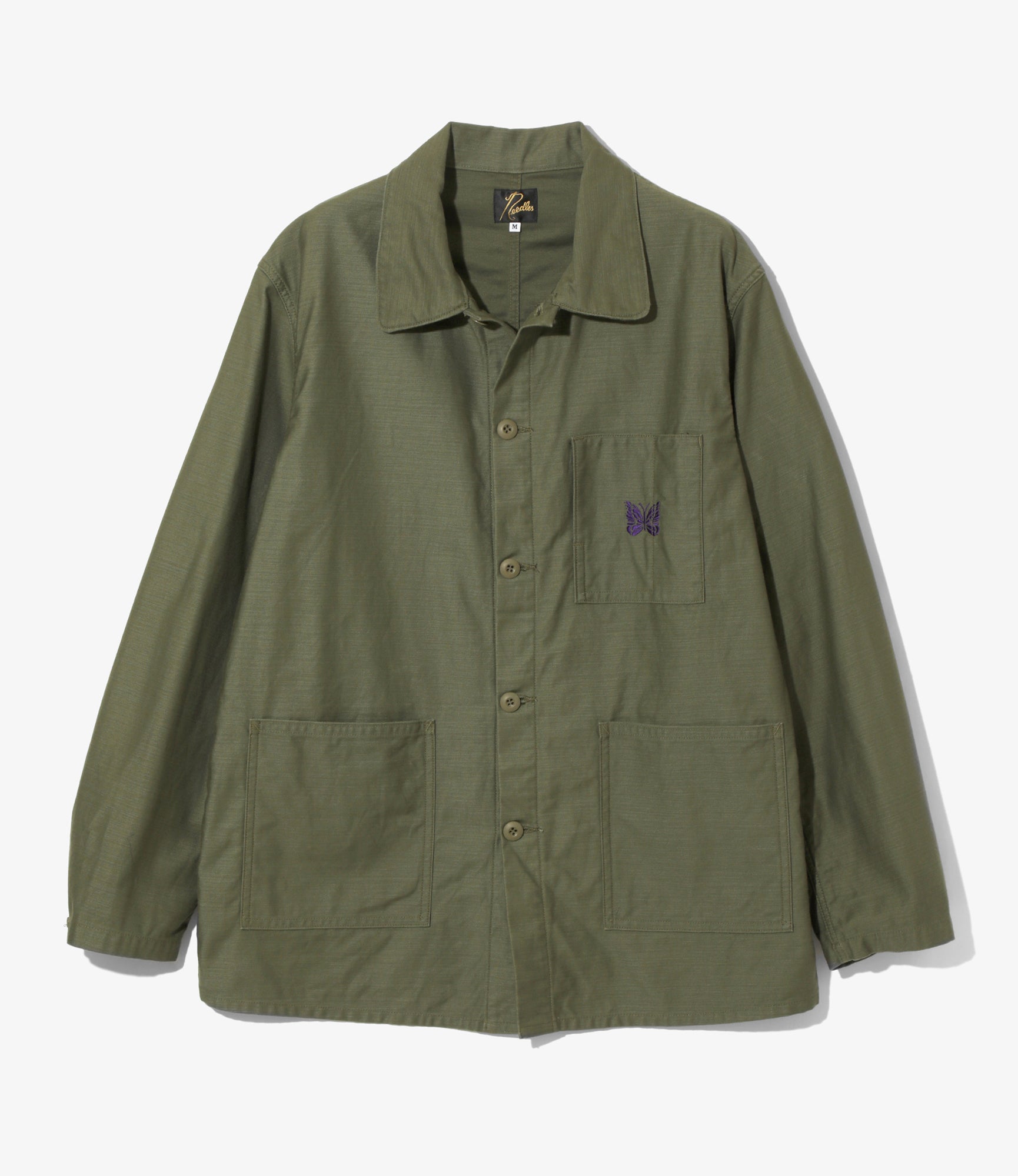 【関税込み】NEEDLES カーキ D.N. カバーオール ジャケット Needles ニードルス D．N． Coverall Cotton Herringbone