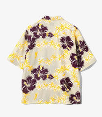 Cabana Shirt- Flower & Papillon