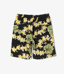 Basketball Short- Flower & Papillon