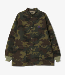 Stand Collar Army Shirt - C.Ripstop / Camo