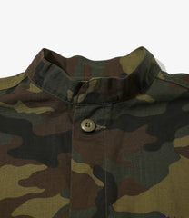 Stand Collar Army Shirt - C.Ripstop / Camo