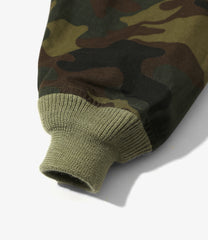 Stand Collar Army Shirt - C.Ripstop / Camo