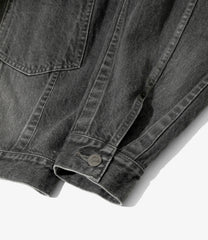 Darts Bottom Jean Jacket  - 12oz Denim