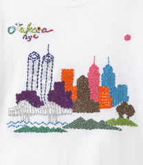 OTAKARA NYC Embroided Tee - NYC Skyline