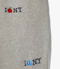 OTAKARA NYC Embroided Sweat Pant - NYC