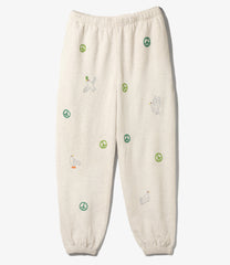 OTAKARA NYC Embroided Sweat Pant - Peace