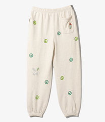 OTAKARA NYC Embroided Sweat Pant - Peace
