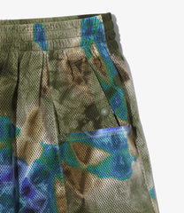 Army String Short- Knit Mesh / Tie Dye
