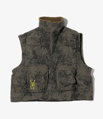 South2 West x  Brain Dead - Fleece Sleeve Tenkara Short Jacket