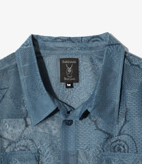 South2 West x  Brain Dead - Mesh Fishing Button Up Shirt