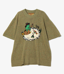 South2 West x  Brain Dead - Short Sleeve Sweater