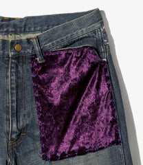 NEEDLES x Sasquatchfabrix. Straight Jean- Patchwork