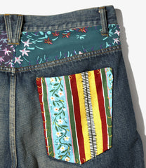 NEEDLES x Sasquatchfabrix. Straight Jean- Patchwork