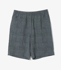 Basketball Short - Rayon Fine Pattern Jacquard