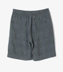 Basketball Short - Rayon Fine Pattern Jacquard