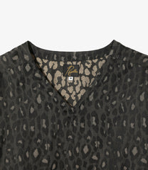 V-Neck P/O Shirt - PE/C Jacquard Cloth