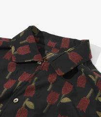 Italian Collar Shirt - /W Tulip Jacquard