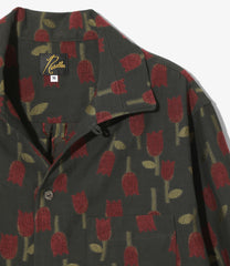 Italian Collar Shirt - /W Tulip Jacquard