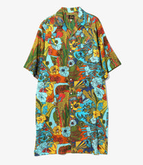 Western Shirt Dress - Printed Cotton Lawn / Floral