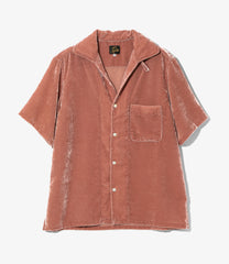 Italian Collar S/S Shirt-PE/R Velvet