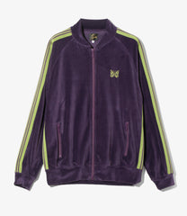 Rib Collar Track Jacket - C/PE Velour