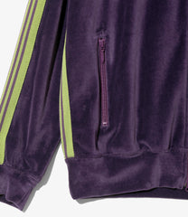 Rib Collar Track Jacket - C/PE Velour